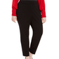 Calça de smoking feminina Calvin Klein Plus de cintura alta, preta, tamanho 16W