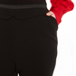 Calça de smoking feminina Calvin Klein Plus de cintura alta, preta, tamanho 16W