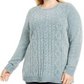Suéter Karen Scott Feminino em Tricô de Chenille Azul Tamanho XXG