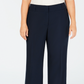 Calça Alfani Plus &amp; Petite Plus Size Curvy Bootcut com Controle de Barriga Azul Tamanho 16W