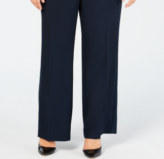 Calça Alfani Plus &amp; Petite Plus Size Curvy Bootcut com Controle de Barriga Azul Tamanho 16W