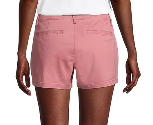 Shorts Chino Feminino Style &amp; Co Rosa Tamanho 16
