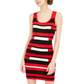 Vestido listrado Planet Gold Junior's Body con Sweater Vermelho Tamanho Médio