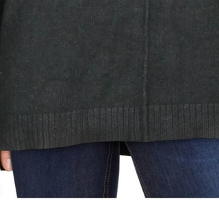 Blusa feminina Alfani com gola alta e ombro caído, verde, tamanho grande