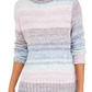 Suéter feminino de chenille com gola redonda estilo &amp; co, azul, tamanho pequeno, extra grande