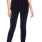Jeans Hilary Velvet de cintura alta feminino, tamanho 26, azul