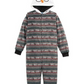 Pijama estampado de rena Max &amp; Olivia Little &amp; Big Boy's, 1 peça, preto, tamanho grande (14-16)
