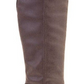 Botas femininas American Rag Emilee Fabric Almond Toe até o joelho, tamanho 9,5, marrom