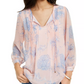 Blusa Tommy Hilfiger Feminina Estampa Floral Pintucked Rosa Tamanho Médio