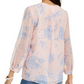Blusa Tommy Hilfiger Feminina Estampa Floral Pintucked Rosa Tamanho Médio