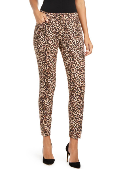 Calça jeans skinny feminina Incessential Leopard da INC International Concepts, marrom, tamanho 4
