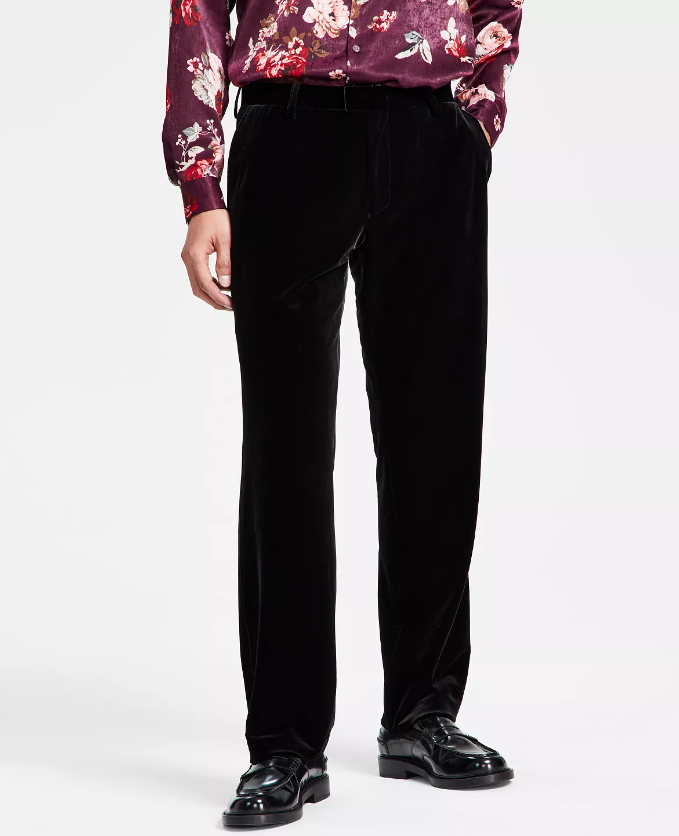 Calça cargo reta e slim masculina INC International Concepts Berlin, preta, tamanho 48, grande