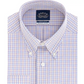 Camisa social masculina Eagle Classic Fit com gola elástica, roxa, tamanho 17_32/33 XL