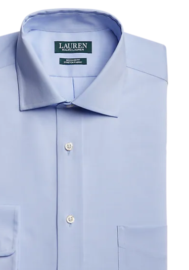 Camisa social Ralph Lauren Slim Fit Stretch Masculina Azul Tamanho 15-1/2-34X35
