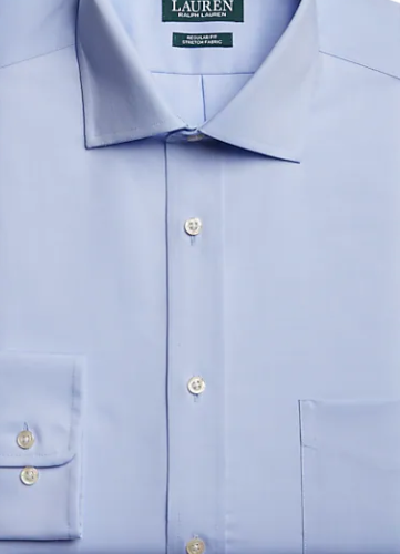 Camisa social Ralph Lauren Slim Fit Stretch Masculina Azul Tamanho 15-1/2-34X35