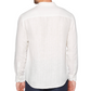 Camisa de linho sólida masculina Cubavera, branca, tamanho grande