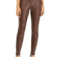 Calça skinny feminina com estampa de cobra da INC International Concepts, marrom, tamanho 8