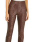 Calça skinny feminina com estampa de cobra da INC International Concepts, marrom, tamanho 8