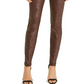 Calça skinny feminina com estampa de cobra da INC International Concepts, marrom, tamanho 8