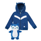 Cubcoats Kids Transformando 2 em 1 Rekka Zip up Unissex Azul