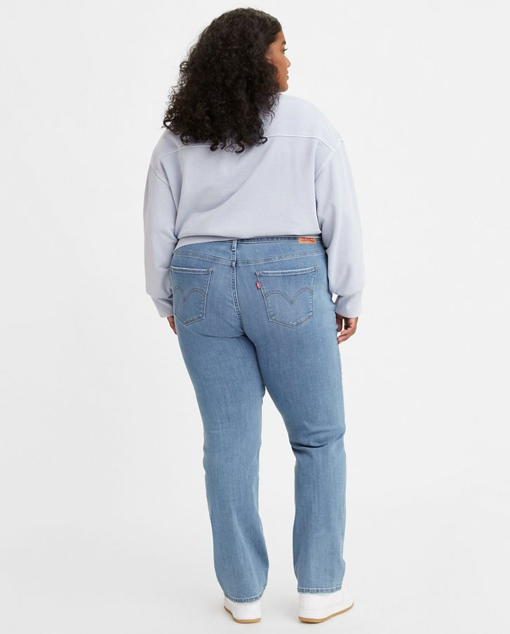 Calça Jeans Levi's Plus Size Classic Straight Leg Feminina Azul Tamanho 22W