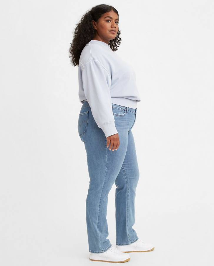 Calça Jeans Levi's Plus Size Classic Straight Leg Feminina Azul Tamanho 22W
