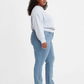 Calça Jeans Levi's Plus Size Classic Straight Leg Feminina Azul Tamanho 22W