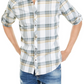 Camisa xadrez masculina Marc da INC International Concepts, cinza, tamanho XXG