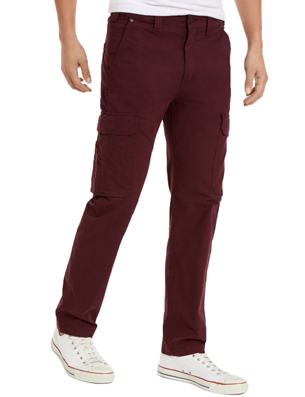 Calça cargo Levi's 502 Aviator Tapered Masculina, tamanho 30X32, vinho
