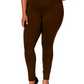 Leggings Ponte com costura plus size femininas Style &amp; Co, marrom, tamanho 16W