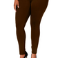 Leggings Ponte com costura plus size femininas Style &amp; Co, marrom, tamanho 16W