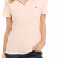 Camisa polo feminina Tommy Hilfiger Core rosa tamanho grande