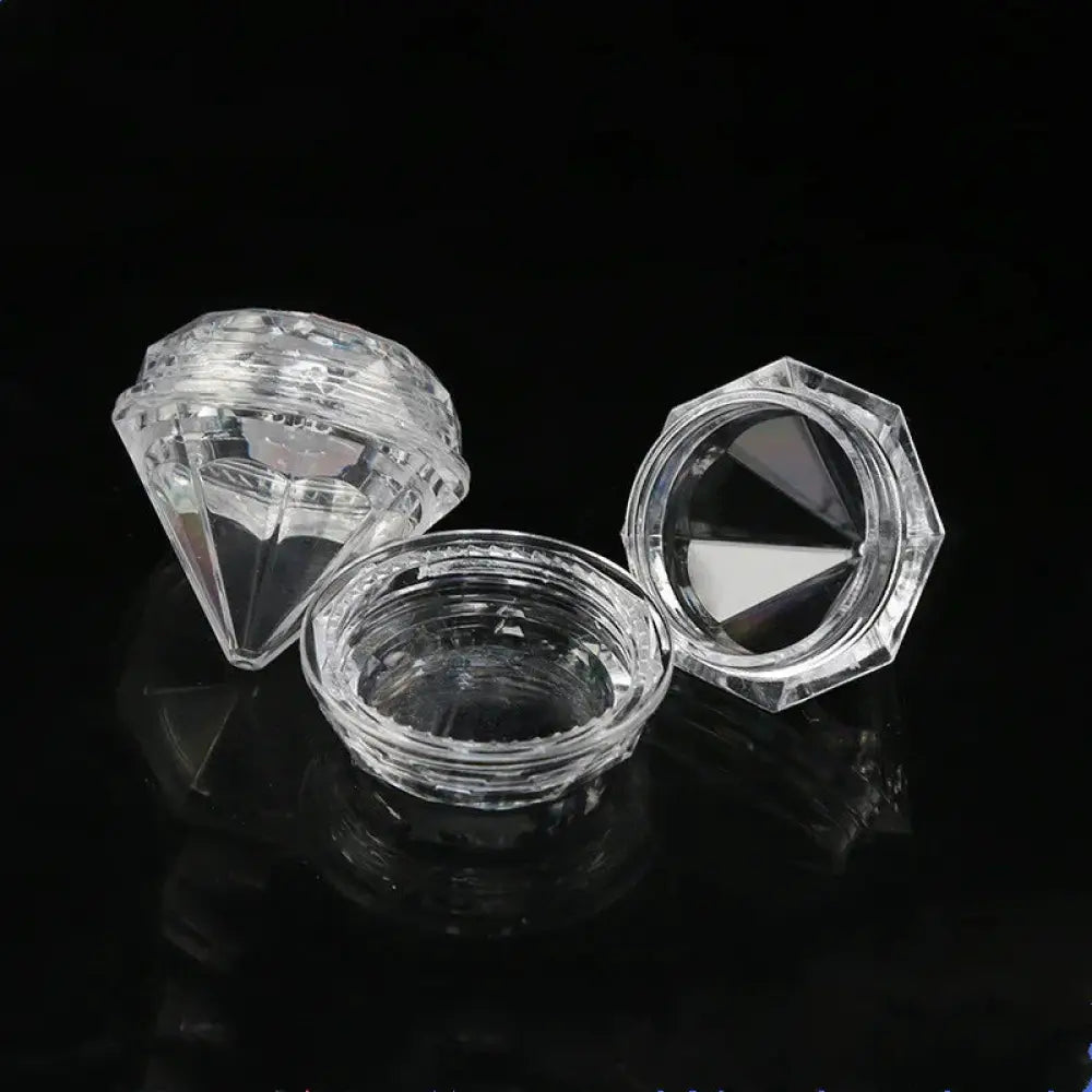 Diamond Faceted Refillable Travel Cosmetic Bottle Set