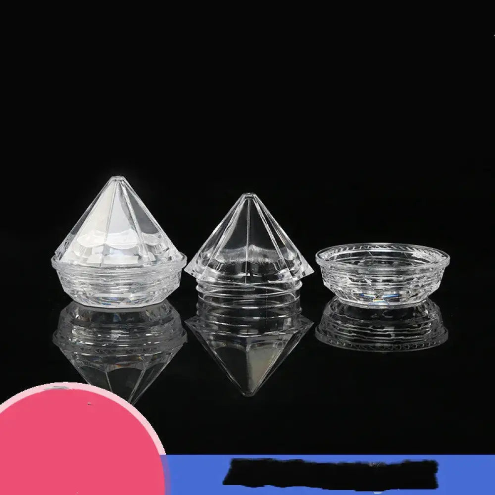 Diamond Faceted Refillable Travel Cosmetic Bottle Set