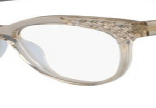 Óculos de grau femininos MCM 2643R 237 237 champanhe tamanho grande