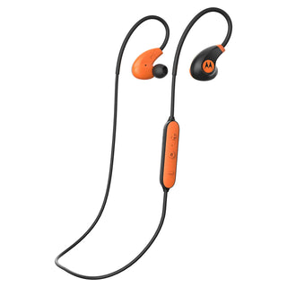 Motorola Verve Loop 2+ Fone de ouvido estéreo sem fio super leve à prova d'água preto/laranja