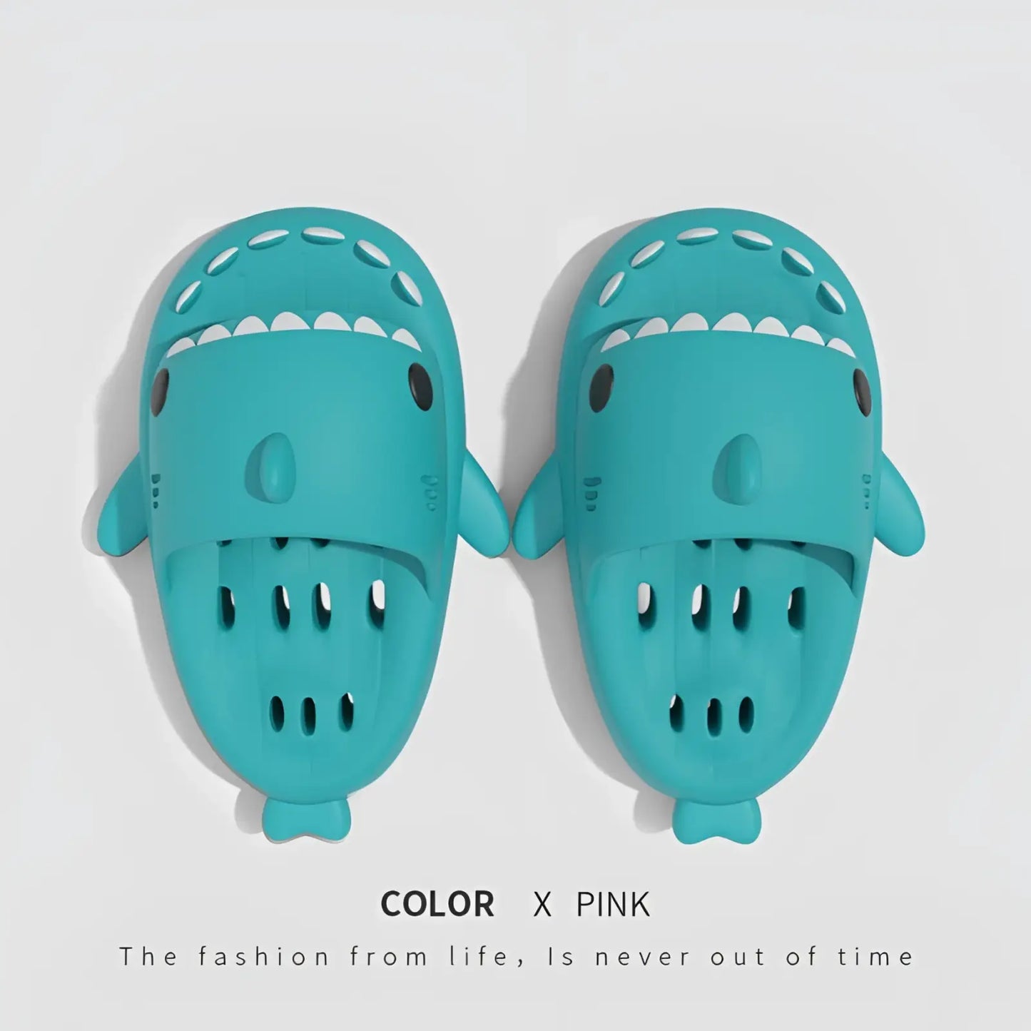 Shark Slippers Quick Dry Non Slip Shower Slides