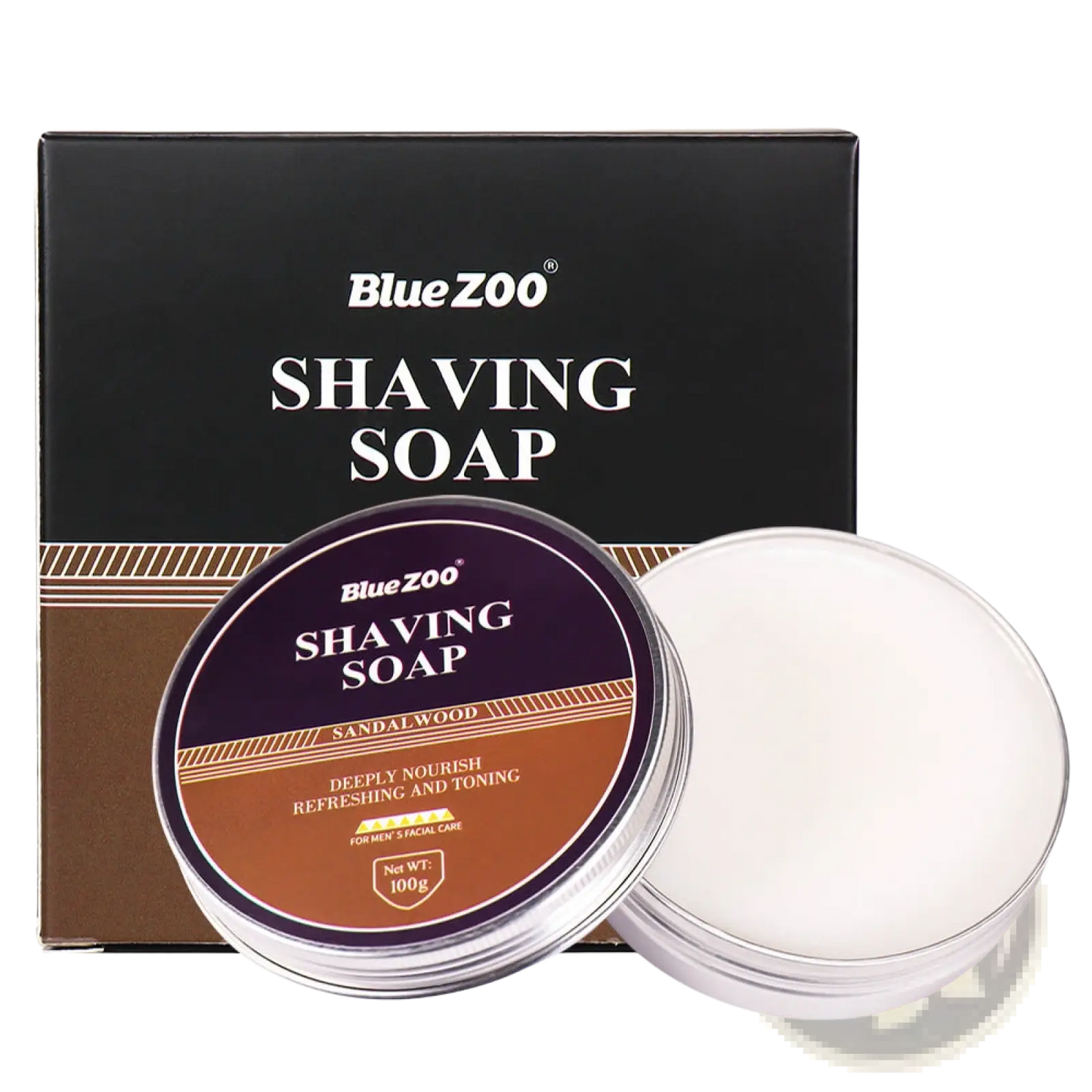 Shaving Soap Men's Moisturizing Sandalwood Mint Cream