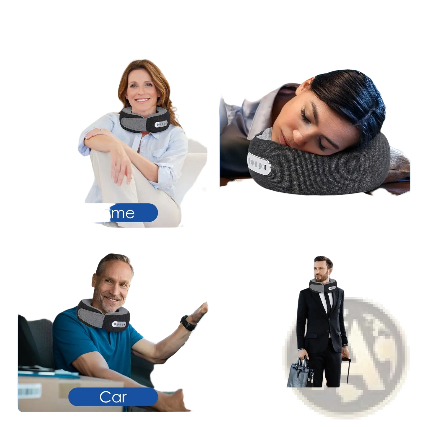 Shiatsu Neck Massager Pillow with Heat and Memory Foam