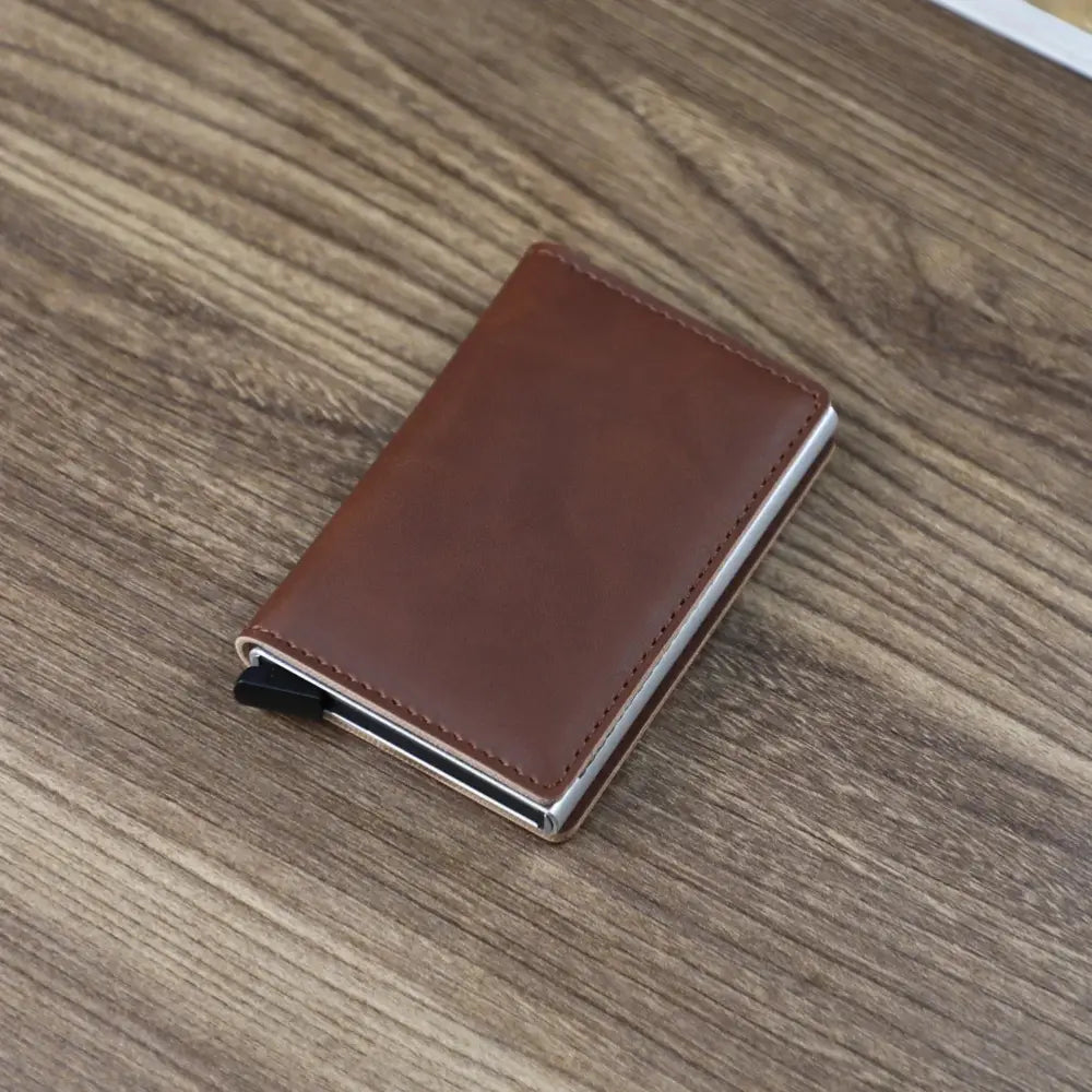 Slim Rfid Blocking Aluminum Alloy Card Case Wallet