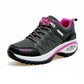 Women's Purple and Black Air Cushion Athletic Hiking Shoes