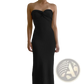 Off Shoulder Knotted Ribbed Knit Midi Dress