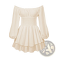 Off Shoulder Long Sleeve Ruffled Tiered Mini Dress