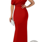 Off the Shoulder Mermaid Evening Gown with Draped Bodice