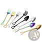Shovel Spoon Stainless Steel Dessert Fork Set
