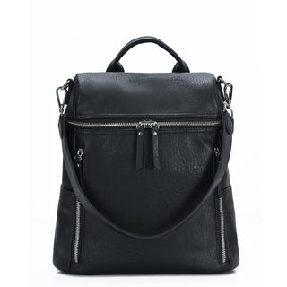 Sienna Utilitarian Shoulder Backpack Purse