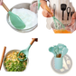 Silicone Cooking Utensil Set 11pc with Wood Handles