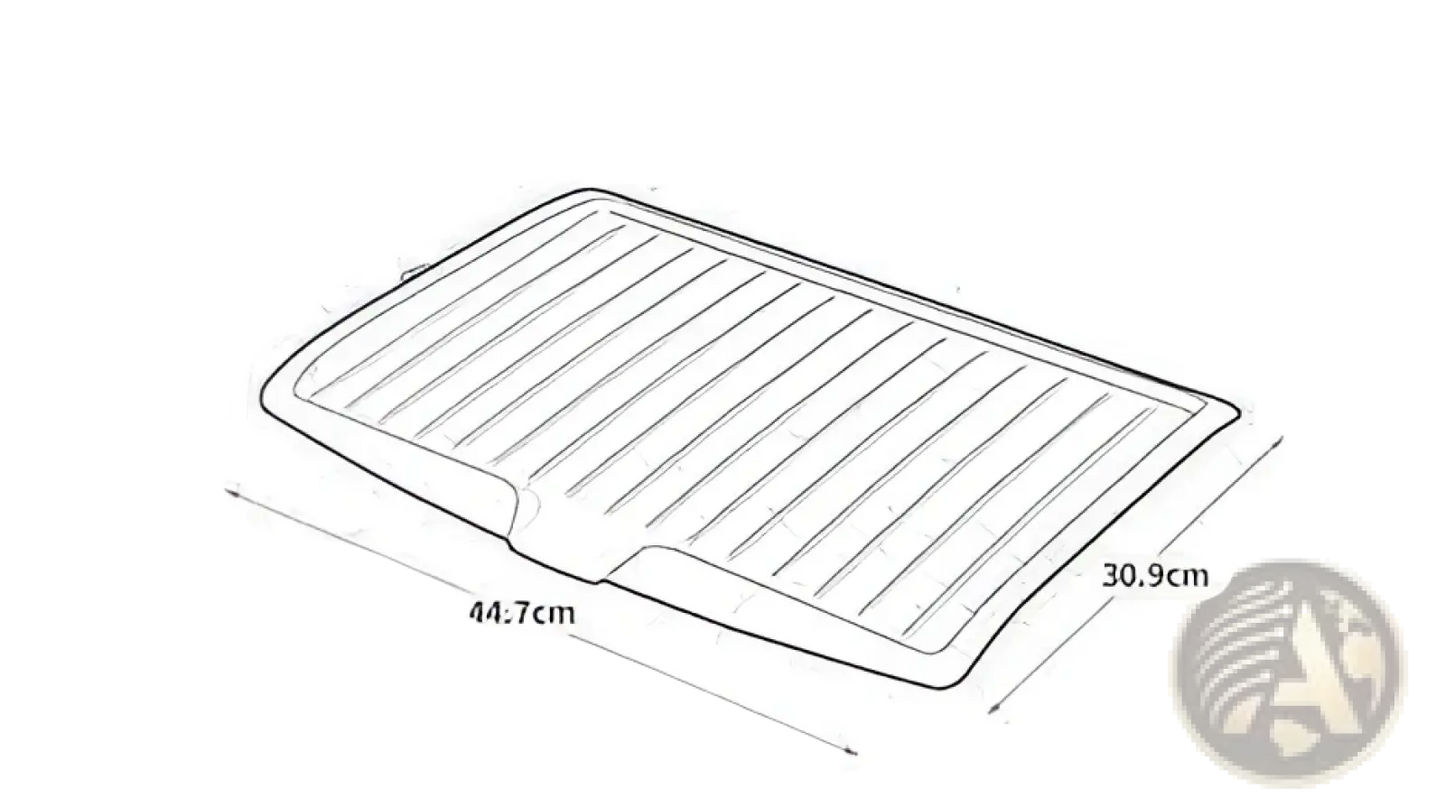 Silicone Dish Drying Mat Ribbed Kitchen Rack 45x31cm