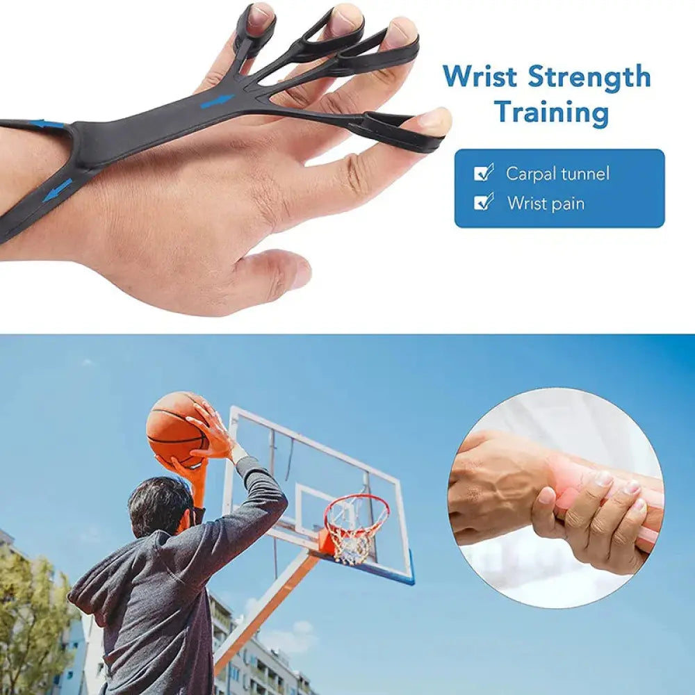 Silicone Finger Stretcher and Hand Grip Strength Trainer