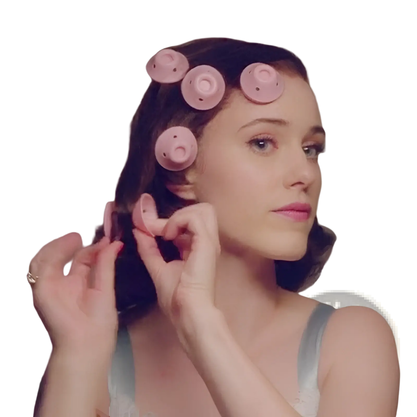 Silicone Hair Curlers no Heat Soft Rubber Rollers 10pc